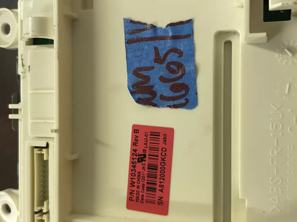 Maytag Whirlpool W10345124 Washer Control Board AZ44614 | Wm1665