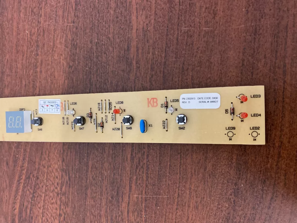 Whirlpool KitchenAid 2302913 Refrigerator Control Board AZ38507 | BK972