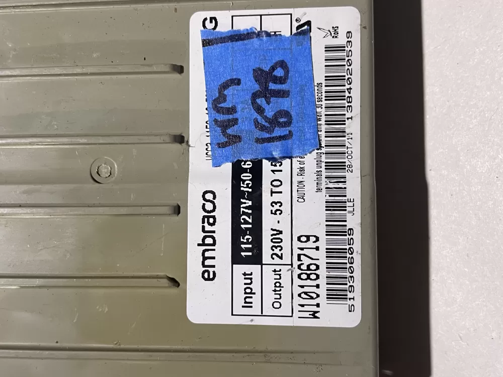 Whirlpool W1089391 Refrigerator Compressor Inverter Control AZ129827 | Wm1878