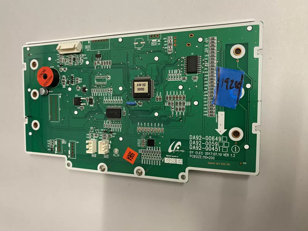 Samsung DA92 00649A Refrigerator Control Board Dispenser AZ227383 | BK1928