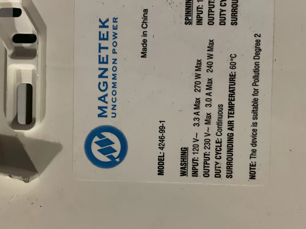 Frigidaire Kenmore Washer Control Board Main 4246-99-1 AZ32578 | Wm286