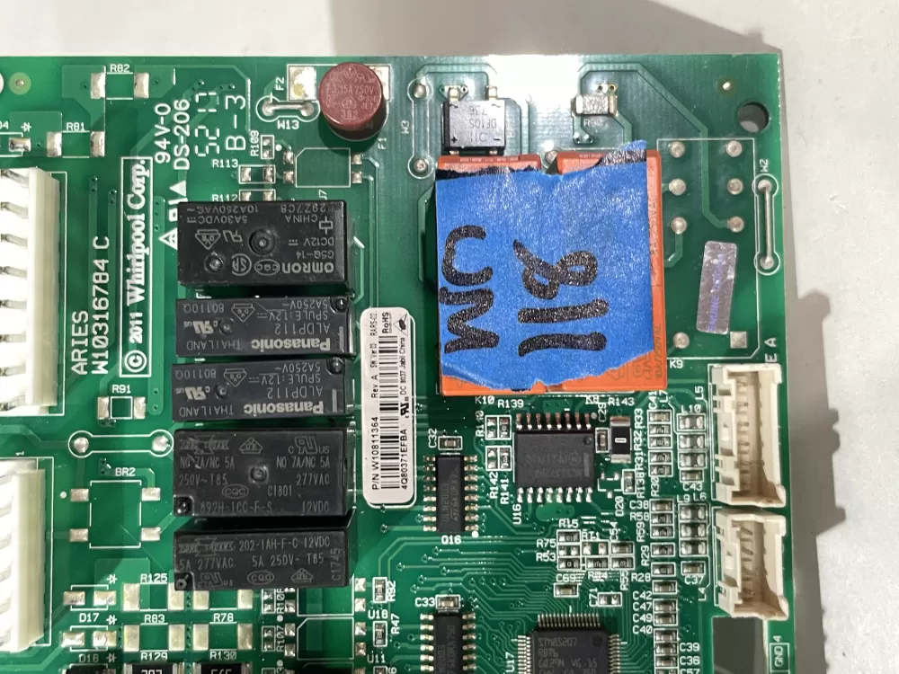 Whirlpool W10843055 Main Control Board AZ205882 | Wm118