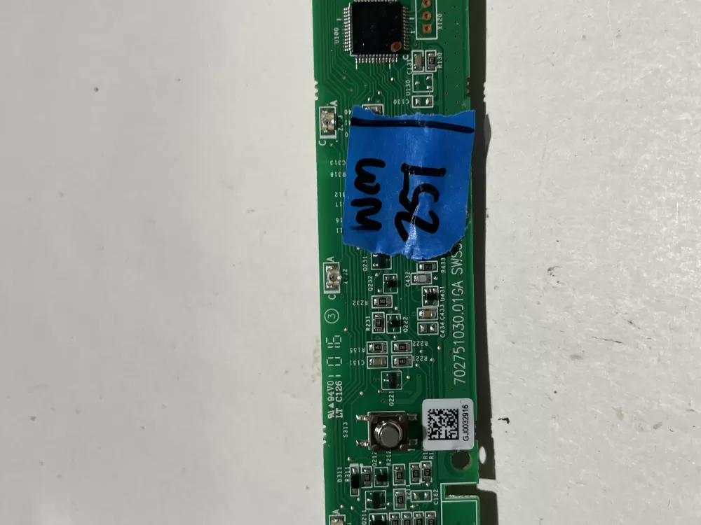 GE Dishwasher User Interface 702751030.01GA AZ124481 | Wm251