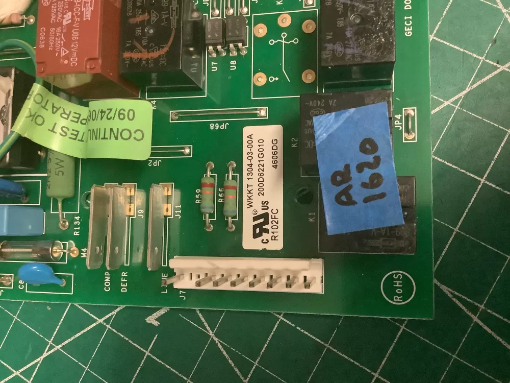 GE 200D6221G010 WR55X10552 Refrigerator Control Board AZ209593 | AR1620