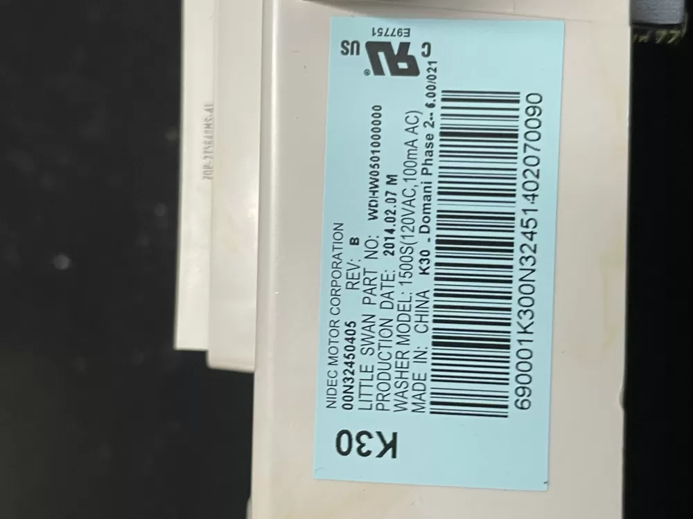 GE Washer WDHB0501000000 WH12X10544 Main Control Board AZ2379 | WmV273