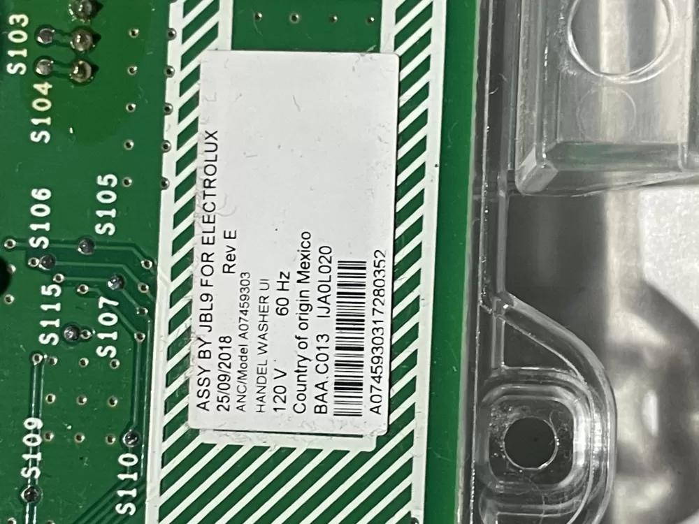 Kenmore Frigidaire A07459303 A07459304 Dryer Control Board AZ120239 | Wm1044