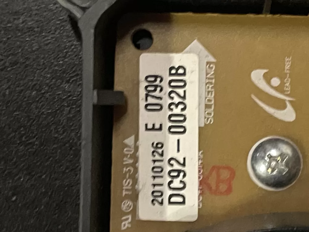 Samsung DC92 00320B Dryer Control Board AZ26512 | WMV123