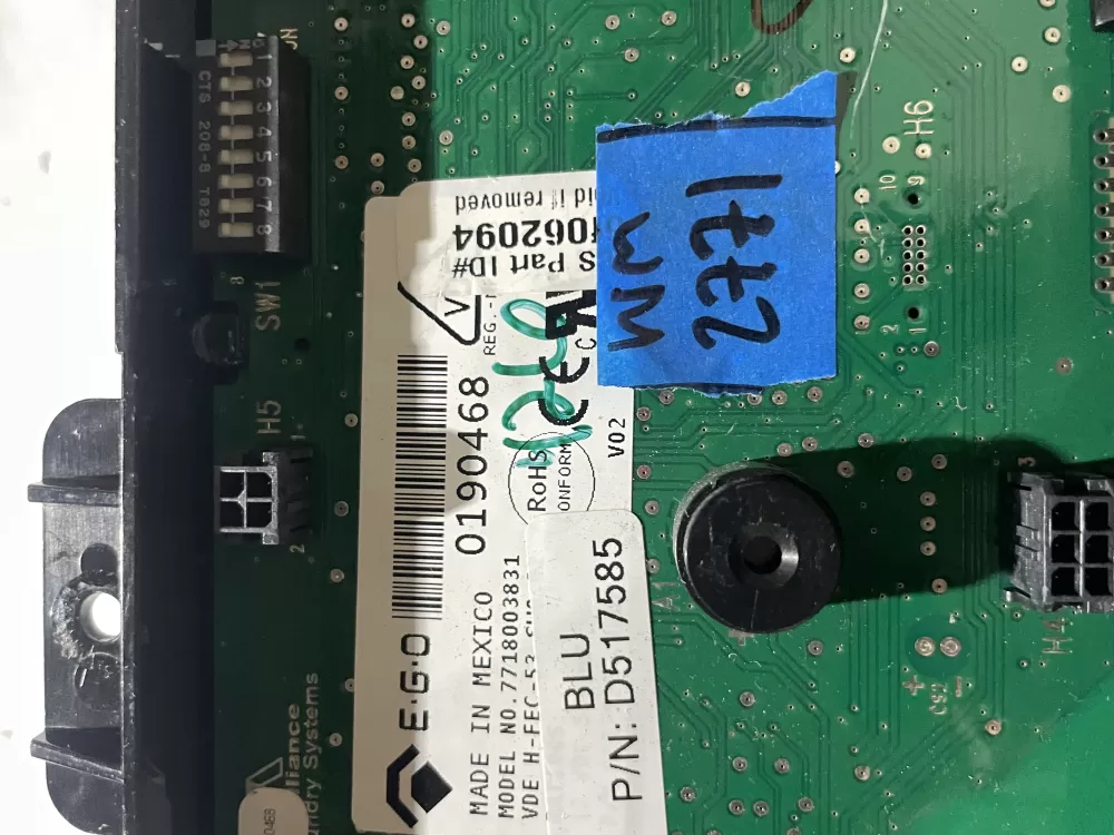 SpeedQueen D517585 Dryer Speed Queen Control Board AZ198907 | Wm2771