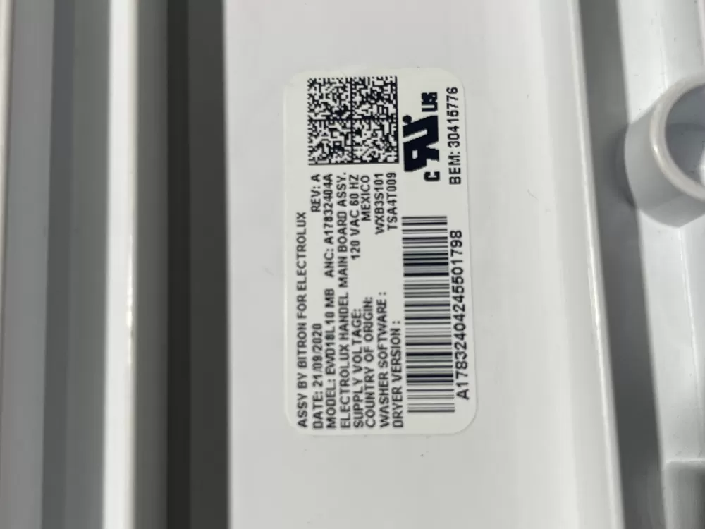 OEM Frigidaire Laundry Center Control A17832404A AZ141212 | Wmv110
