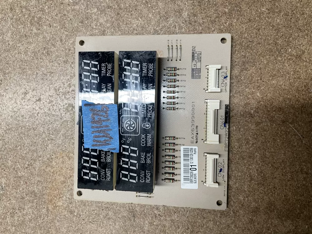 LG EBR72822801 Range Display Control Board AZ3841 | KM1426