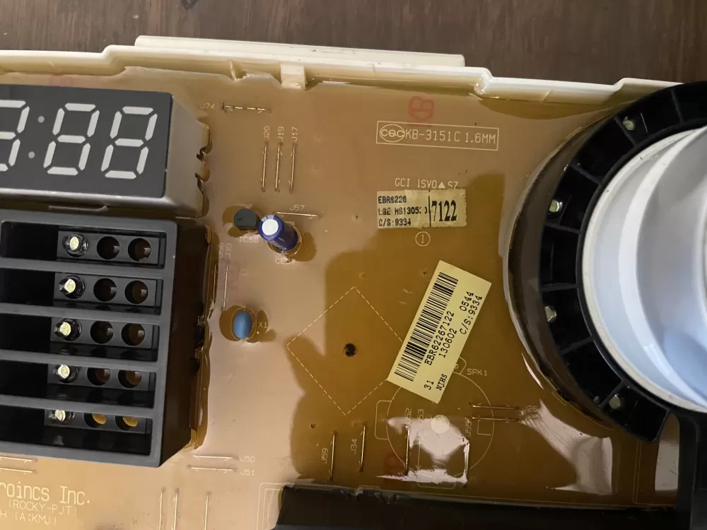 LG EBR62267117 EBR62267122 PS7792454 Washer Control Board AZ99284 | KMV139