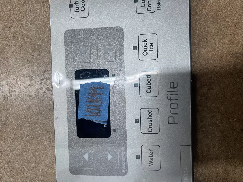 GE WR55X10785 Refrigerator Dispenser Control Board Overlay AZ5385 | KM1649