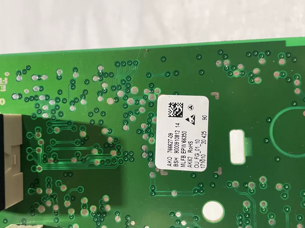 Bosch 9000910812 766627-04 EPW66350 Washer UI Control Board AZ184678 | Wm256