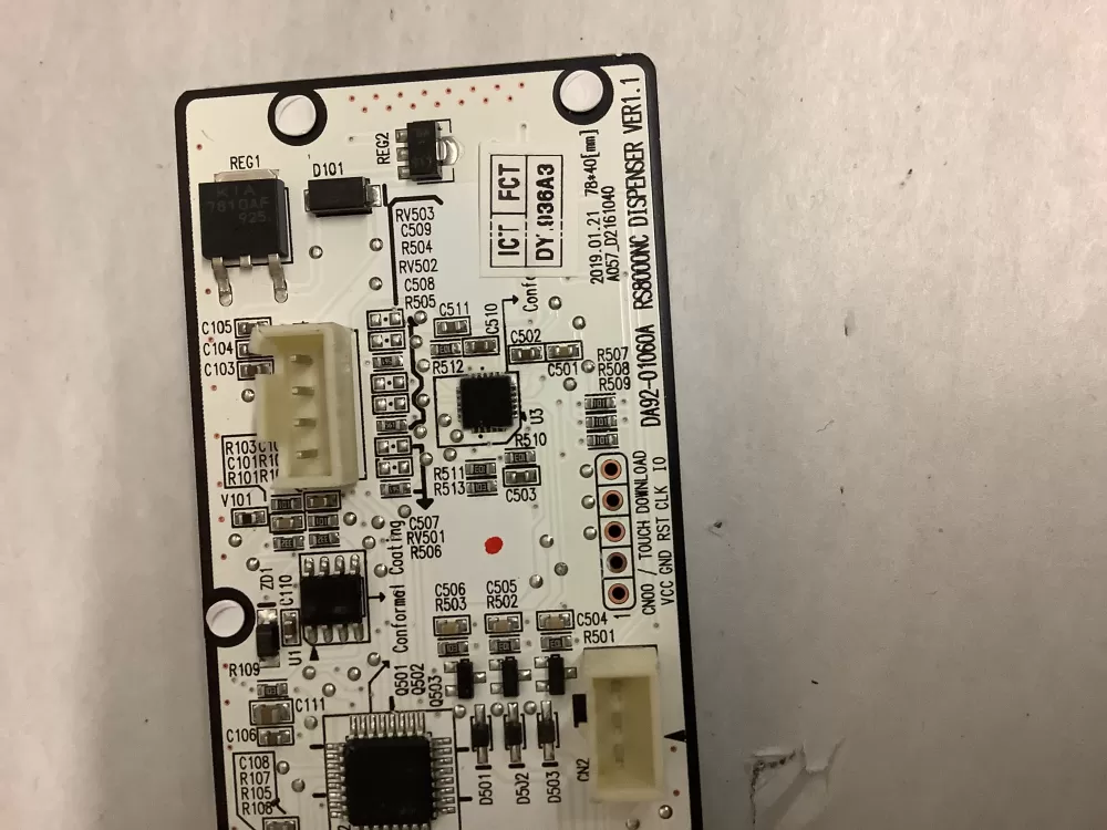 Samsung DA92-01060A Refrigerator Control Board Dispenser AZ199677 | ZC2779
