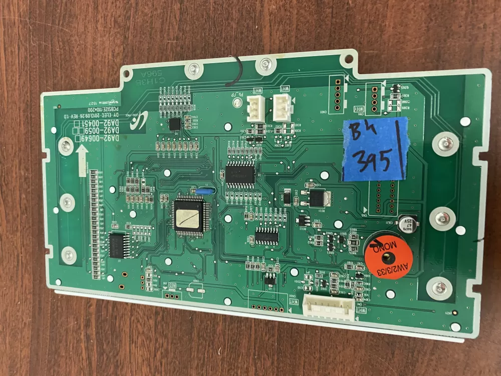 Samsung DA92 00649A Refrigerator Control Board Dispenser AZ38006 | BK395