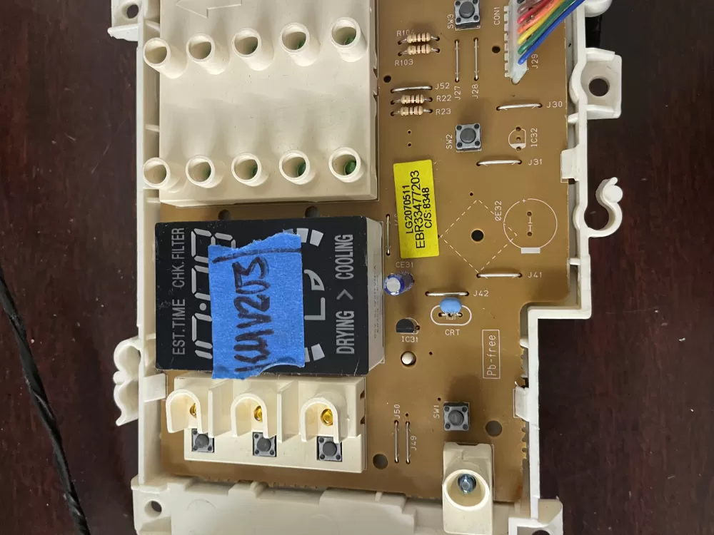 LG EAX32221201 EBR33477203 Dryer Control Board AZ27843 | KMV203