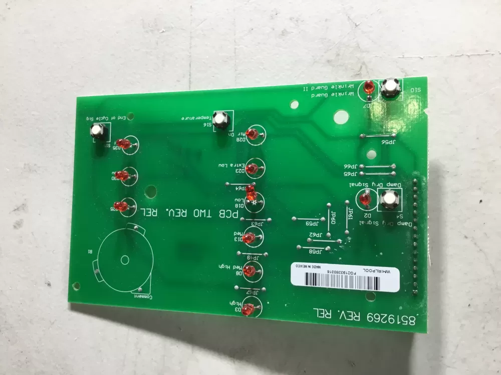 Whirlpool Kenmore WP8529879 8519269 Dryer Control Board AZ46337 | NR273