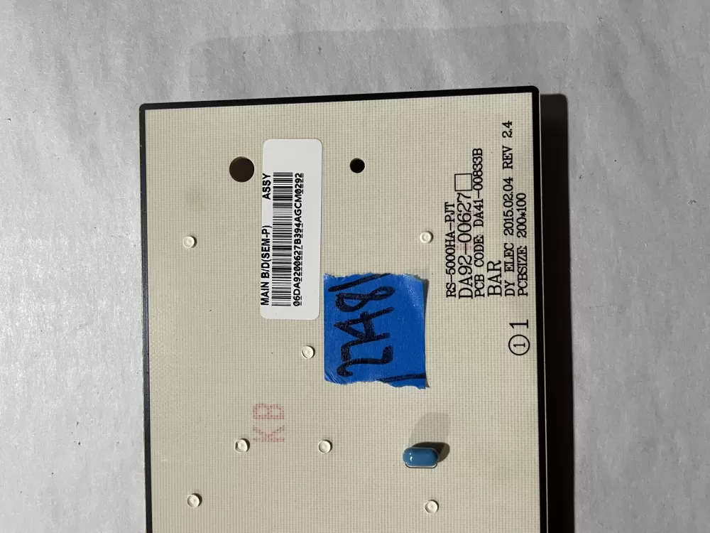 Samsung DA92 00627B Refrigerator Control Board Dispenser AZ203631 | KM2748
