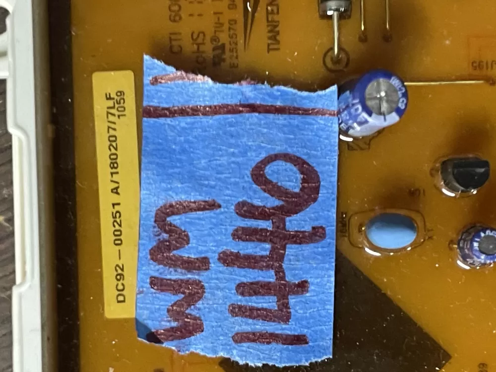 GE Samsung DC92-00251A Dryer Control Board AZ43643 | Wm1446