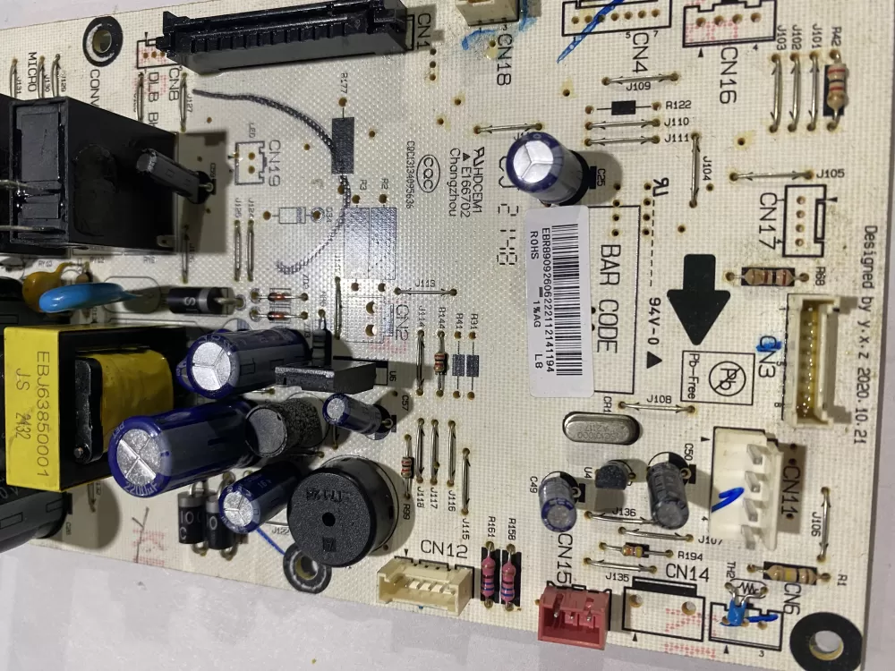 GE EBR89092606 Microwave Control Board AZ161540 | BK253
