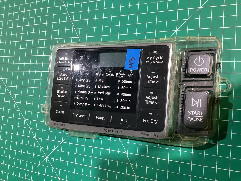 Samsung DC92-01607J DC94-06643A Dryer UI Control Board  AZ152809 | NR43