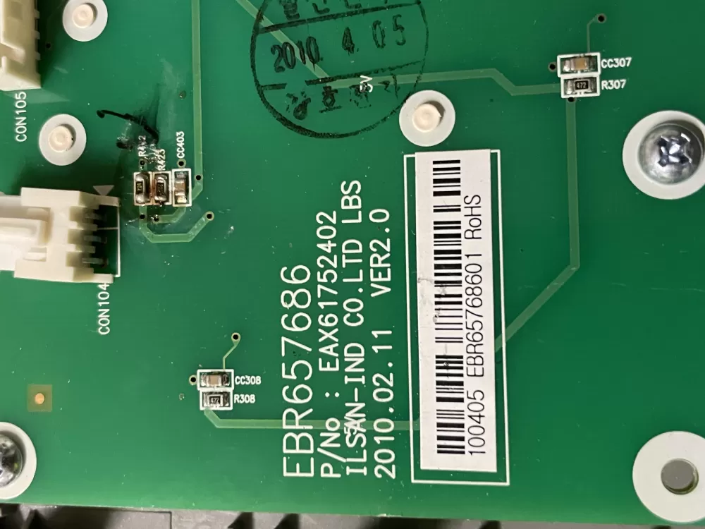 LG Kenmore EBR65768601 Refrigerator Control Board AZ57125 | Wm2054
