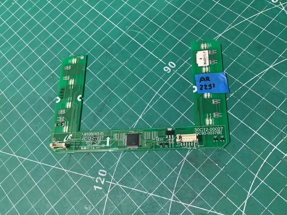 Samsung DC93-00376E Washer UI Display Control Board Panel AZ193165 | AR2251