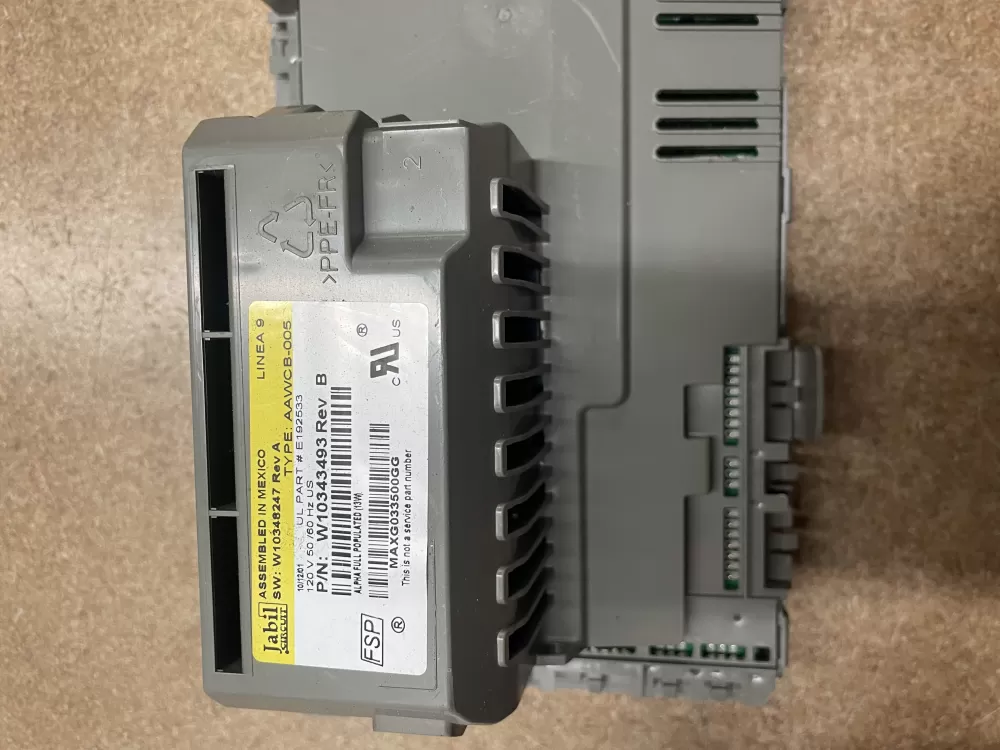 Whirlpool Maytag W10343493 Washer Control Board AZ20844 | KMV325