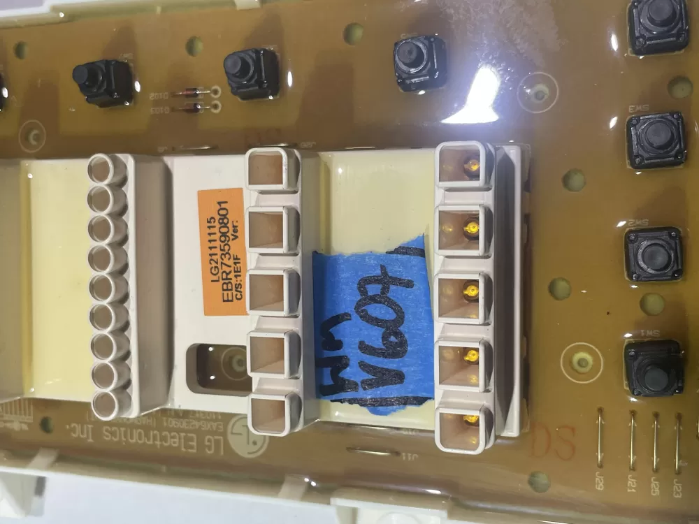 LG EBR73590801 Dryer Control Board AZ145583 | Wmv607