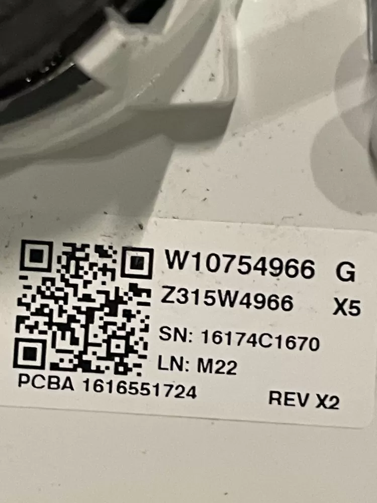 Maytag W10754966 W10825106 Washer Control Board Panel AZ28155 | WMV239