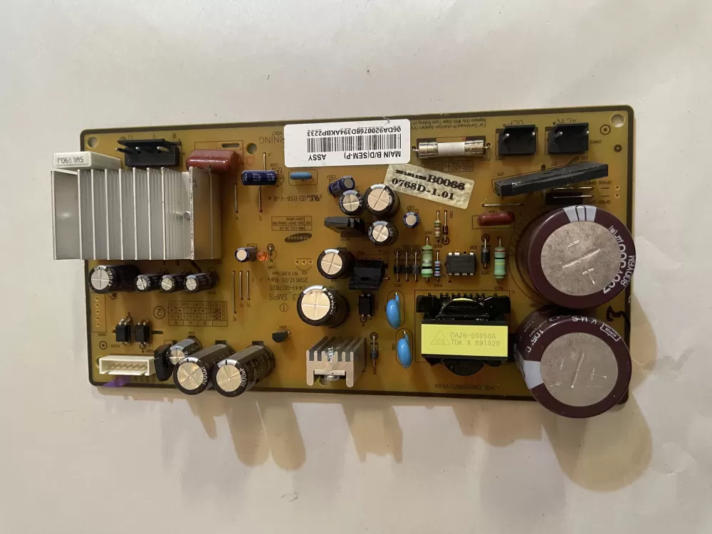 Samsung DA92-00768D Refrigerator Control Board Inverter