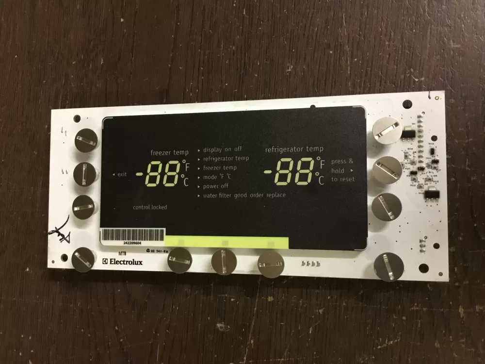 Frigidaire AP6285796 242209730 PS12364209 Refrigerator Control Board Display