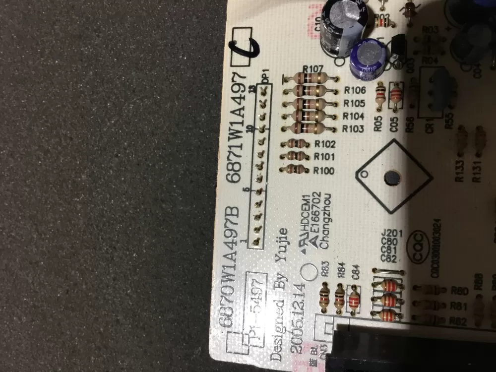 LG 6870W1A497B Microwave Control Board AZ83967 | NR284