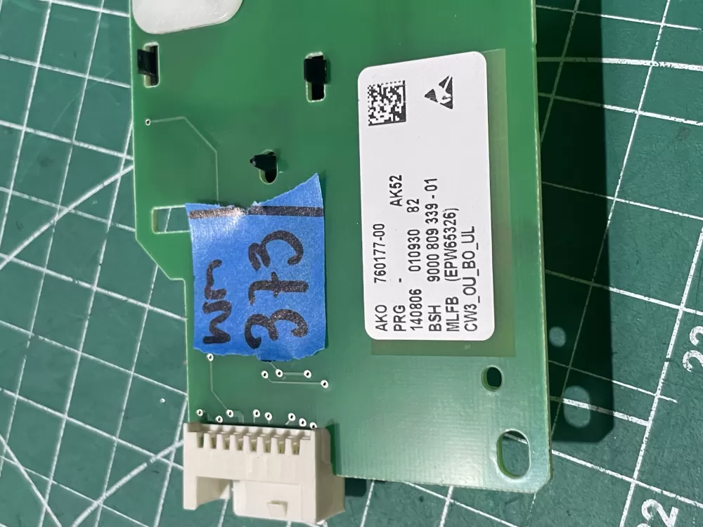 Bosch 9000 809 339-01 760177-00 Washer Control Board AZ192583 | Wm373