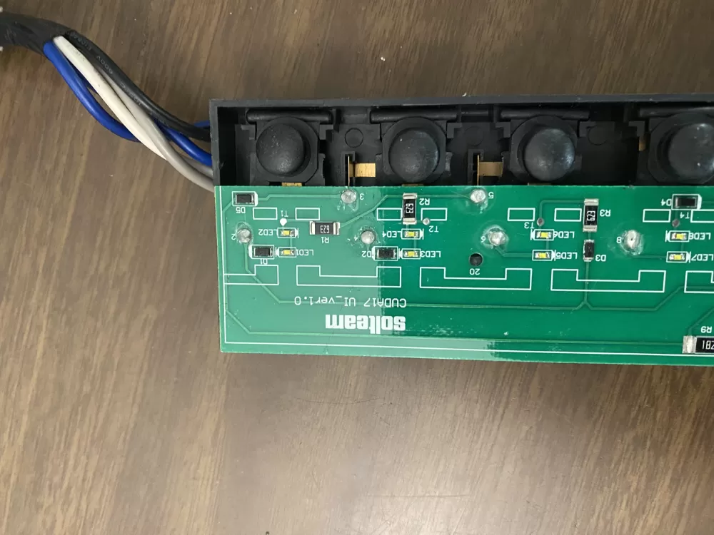 Whirlpool CUDA17 UI_VER1.0 Refrigerator Control Board
