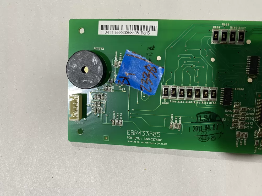 LG Kenmore EBR43358505 Refrigerator Control Board Dispenser AZ134334 | BK2338