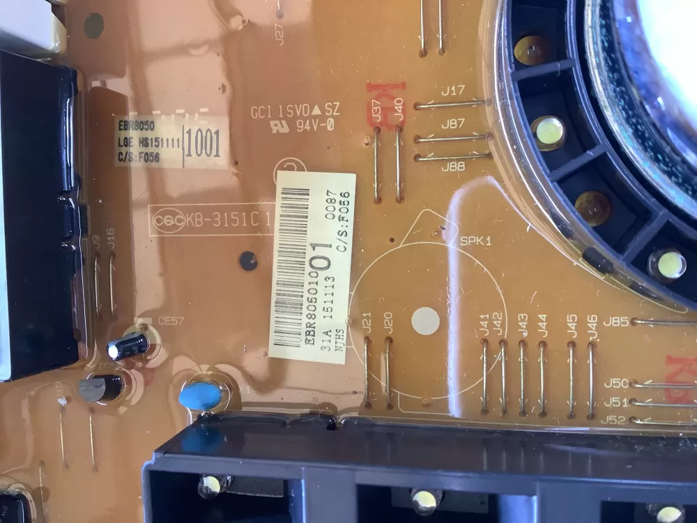LG EBR80501001 EAX64809403 Washer Control Board AZ150256 | BGV772