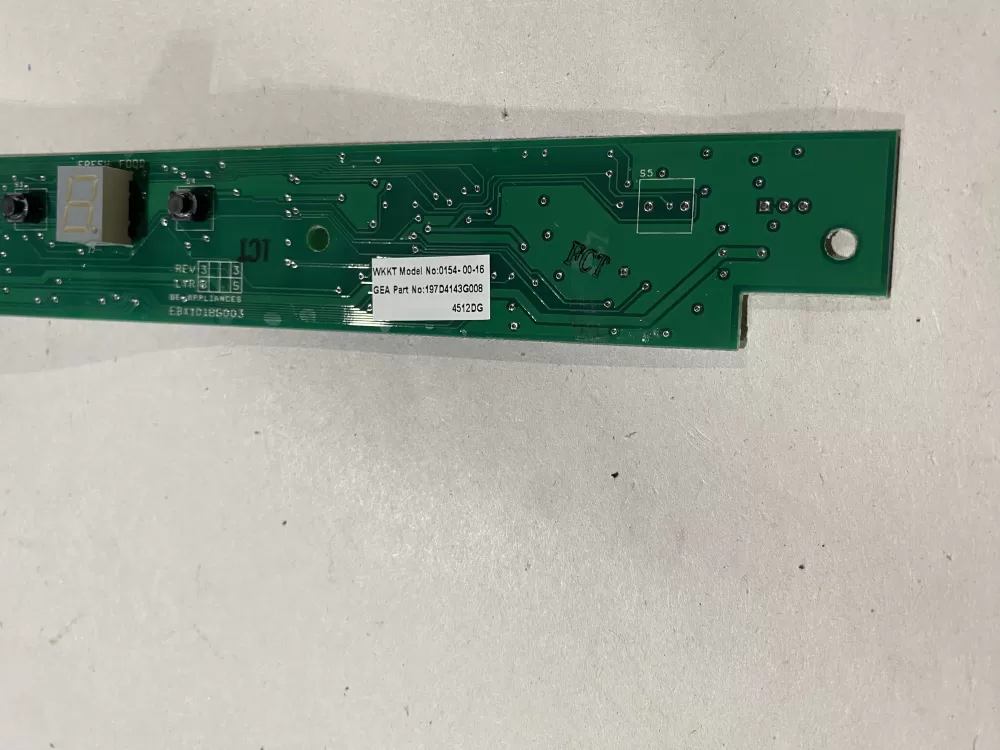 GE 197D4143G008 Wr55x10831 Refrigerator Control Board AZ146425 | BK2455