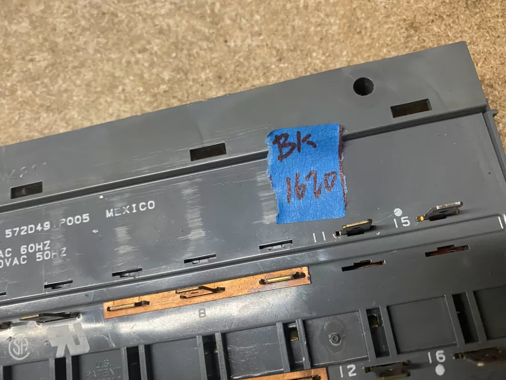 GE 572D491P005 Dryer Control Board Switch AZ7746 | BK1620