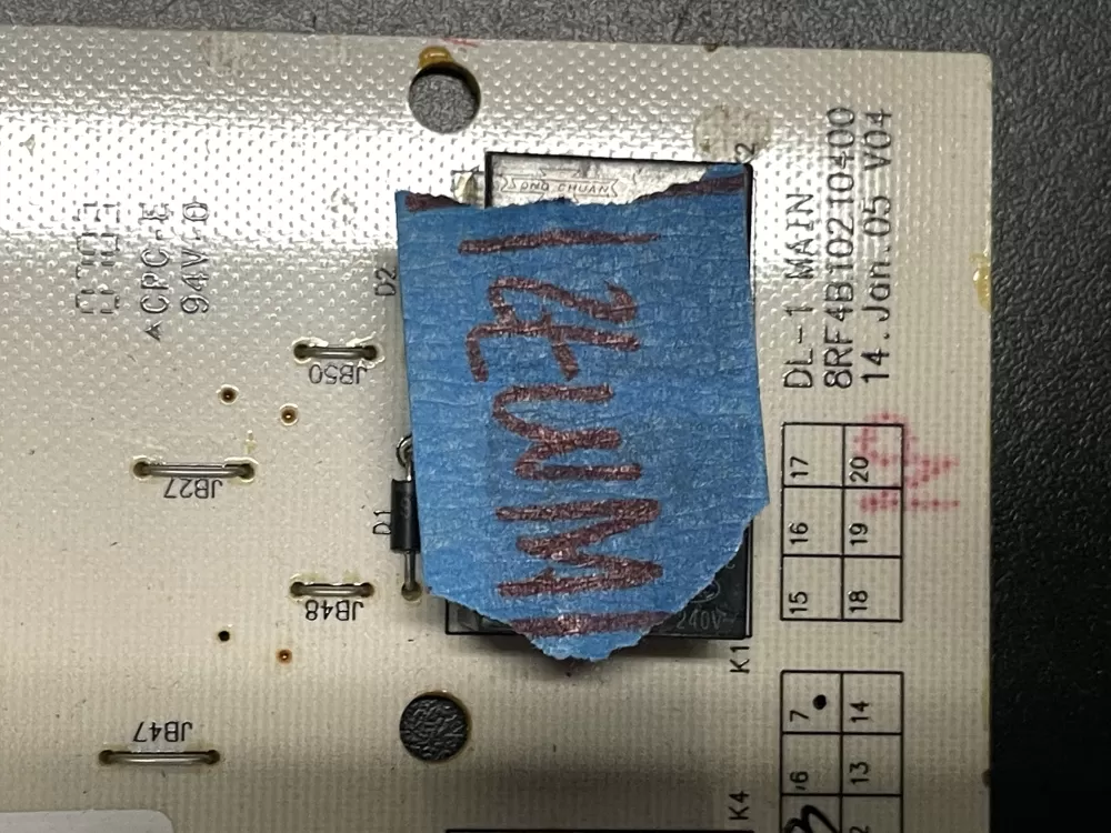 GE 165D7802P003 Dishwasher Control Board AZ13794 | 721