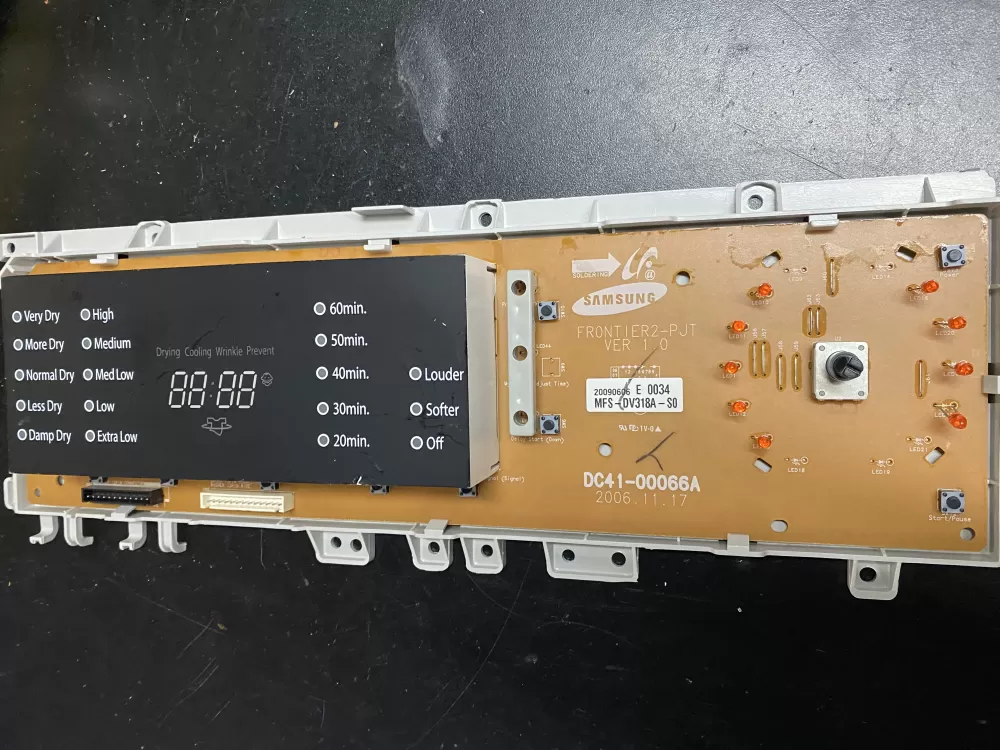 Samsung DC41-00066A Washer Control Board