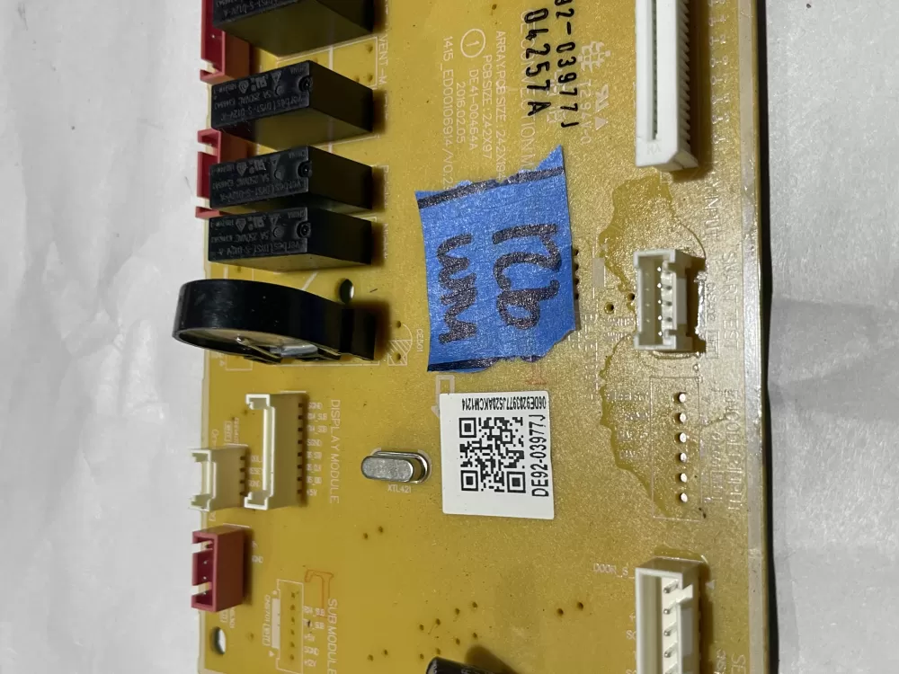 Samsung DE92-03977J Microwave Control Board AZ132480 | Wm921