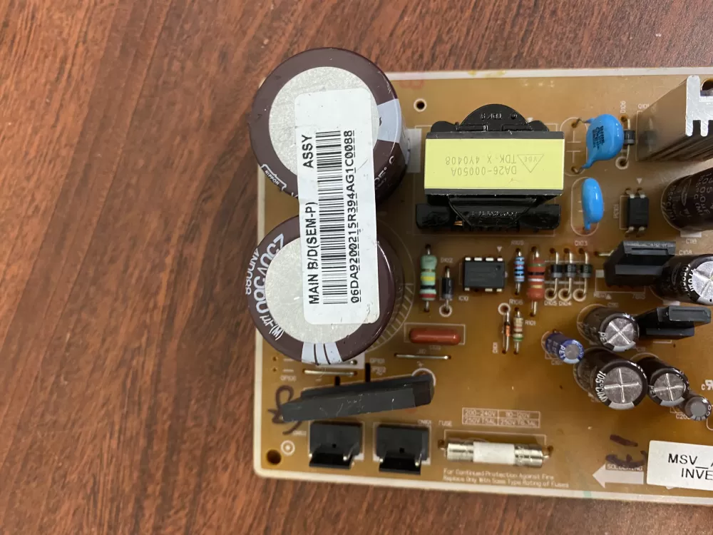 Samsung DA92-00215R Refrigerator Inverter Control Board AZ33408 | BK1685