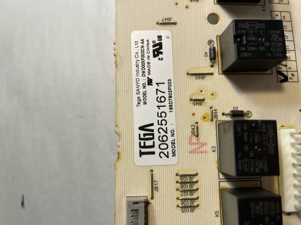 GE Power Dishwasher Control Board 165D7802P003 WD21X10247 AZ194361 | Wm603