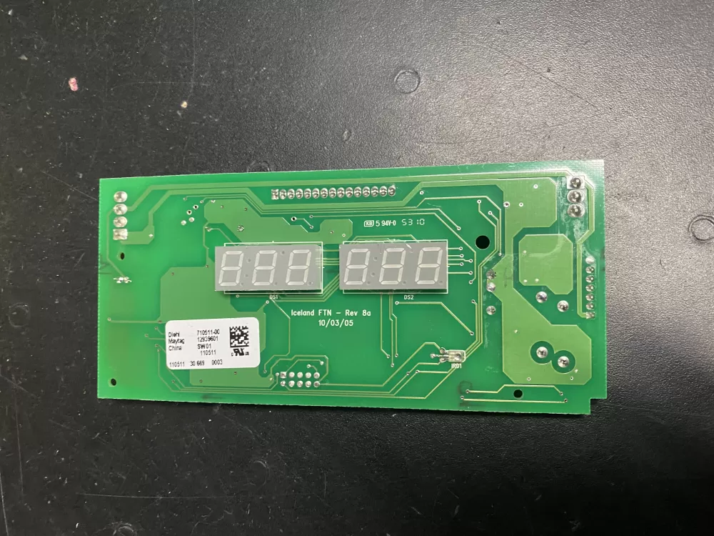 Maytag  Whirlpool  Amana 12939601 Refrigerator Control Board Dispenser