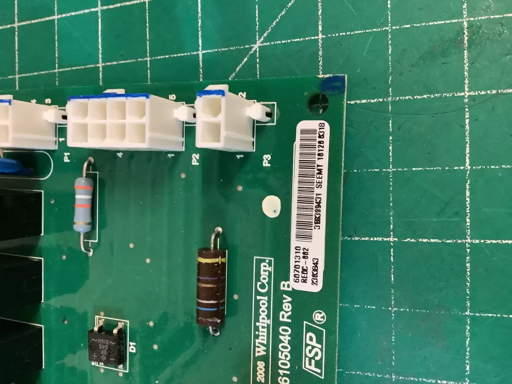 Whirlpool 6105040 60701310 2383843 Refrigerator Control Board AZ227985 | NR508