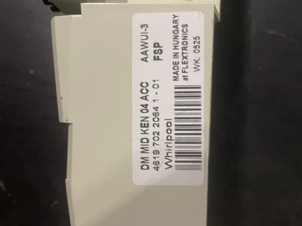 Whirlpool WP8182785 4619 702 2066 2 - 01 Washer Control Board AZ27645 | WMV153