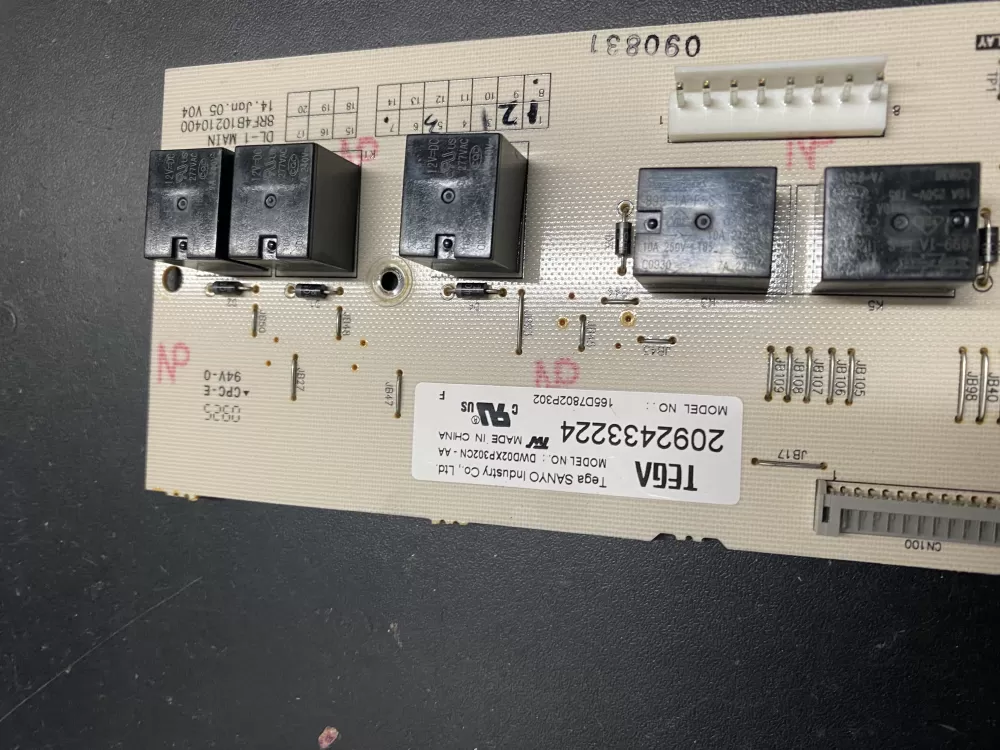 GE 165D7802P302 Dishwasher Control Board AZ19128 | BK1030