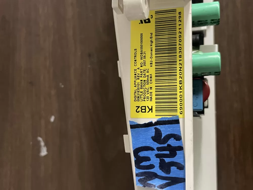 GE 00N21830101 WDBA0501000000 WH12X10355 Washer Control Board AZ60536 | Wmv545