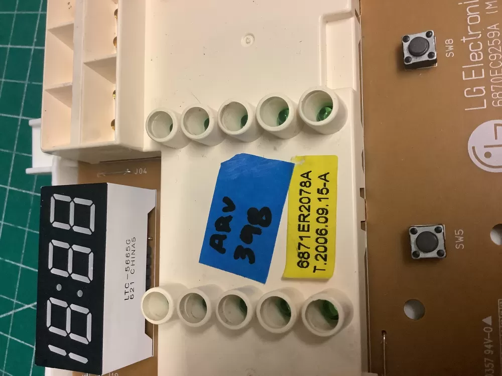 LG 6870EC9259A 6871ER2078A Washer Control Board AZ206414 | ARV398